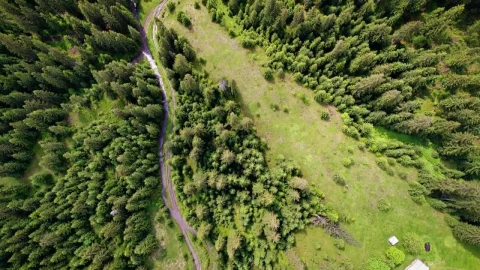 Stock Footage Village In The Mountains Tilt Aerial Shot Live Wallpaper - Free Live Wallpaper