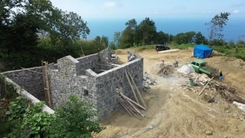 Stock Footage Village House Under Construction Live Wallpaper - Free Live Wallpaper