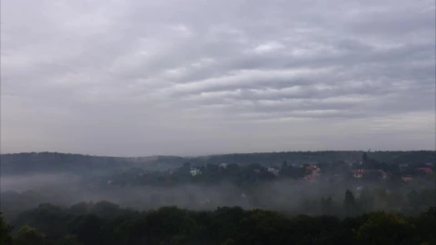 Stock Footage Village Fog In The Morning Live Wallpaper - Free Live Wallpaper