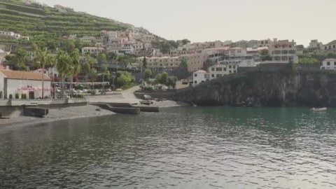Stock Footage Village By The Sea Live Wallpaper - Free Live Wallpaper