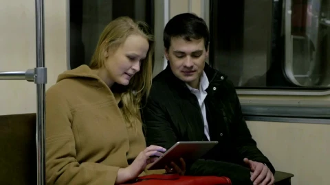 Stock Footage Viewing A Tablet On The Train Live Wallpaper - Free Live Wallpaper