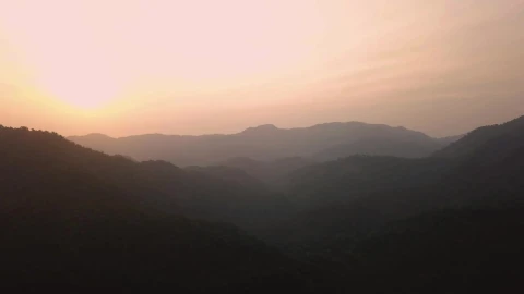 Stock Footage View To The Horizon Of A Mountain Range In A Live Wallpaper - Free Live Wallpaper