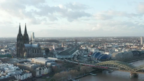 Stock Footage View Of The Skyline Of A German City Live Wallpaper - Free Live Wallpaper