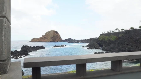 Stock Footage View Of The Rocks And The Sea From The Boardwalk Live Wallpaper - Free Live Wallpaper