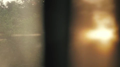 Stock Footage View Of A Window With A Curtain Live Wallpaper - Free Live Wallpaper