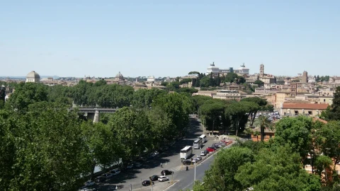 Stock Footage View Of A Street And The City Of Rome Live Wallpaper - Free Live Wallpaper