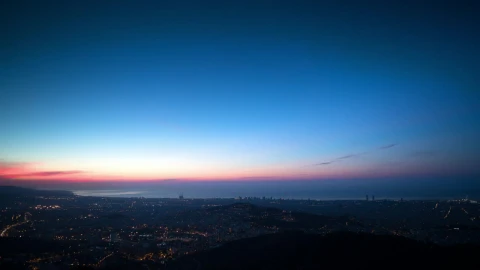 Stock Footage View From The Top Of The City Of Barcelona Live Wallpaper - Free Live Wallpaper