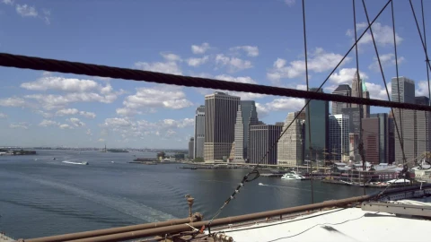 Stock Footage View From The Brooklyn Bridge Live Wallpaper - Free Live Wallpaper