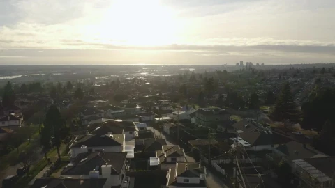 Stock Footage View From Above To Houses In The Suburbs Live Wallpaper - Free Live Wallpaper
