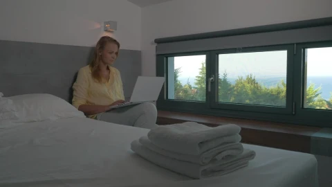 Stock Footage Video Calling From A Hotel Room Live Wallpaper - Free Live Wallpaper