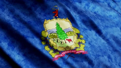 Stock Footage Vermont State Faded Flag Waving Live Wallpaper - Free Live Wallpaper