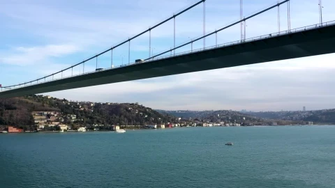 Stock Footage Vehicles Heading Over A Tall Bridge Live Wallpaper - Free Live Wallpaper