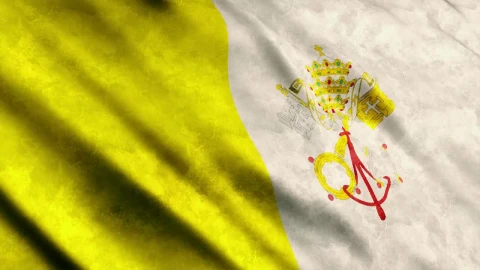 Stock Footage Vatican City Waving Faded Falg Live Wallpaper - Free Live Wallpaper