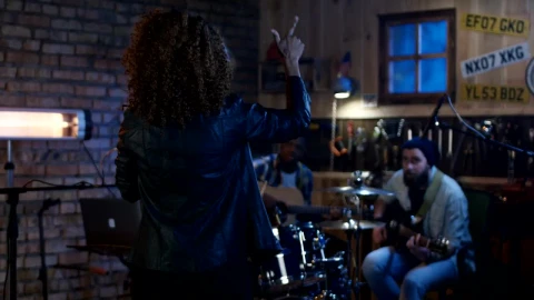 Stock Footage Young Musicians Playing In The Garage Live Wallpaper Free - Free Live Wallpaper