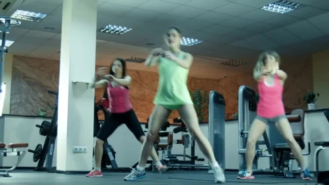 Stock Footage Women Doing Exercises In The Gym Live Wallpaper Free - Free Live Wallpaper