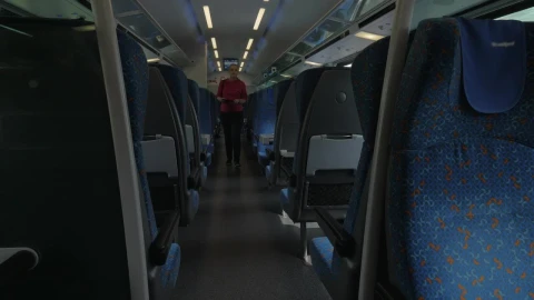 Stock Footage Woman Walking Down A Train Live Wallpaper Free - Free Live Wallpaper