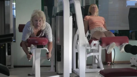 Stock Footage Women Doing Leg Exercises In A Hotel Live Wallpaper Free - Free Live Wallpaper