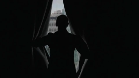 Stock Footage Woman Opening Dark Curtains Live Wallpaper Free - Free Live Wallpaper