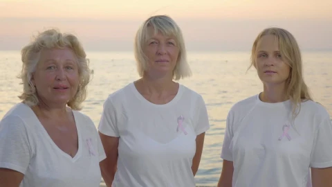 Stock Footage Women Wearing The Breast Cancer Ribbon Live Wallpaper Free - Free Live Wallpaper