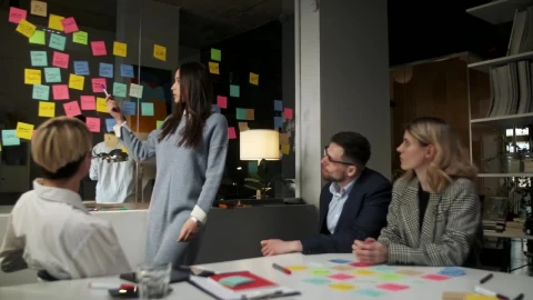 Stock Footage Work Team Planning A Project In The Office Live Wallpaper Free - Free Live Wallpaper