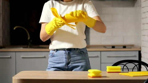 Stock Footage Woman Cleaning Her House In Detail Live Wallpaper Free - Free Live Wallpaper