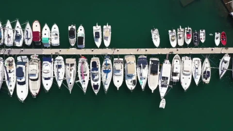 Stock Footage Yachts Anchored In A Line Live Wallpaper Free - Free Live Wallpaper