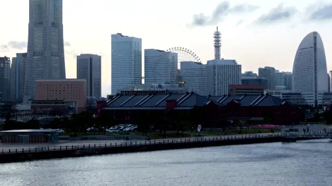 Stock Footage Yokohama Skyscrapers Time Lapse Live Wallpaper Free - Free Live Wallpaper