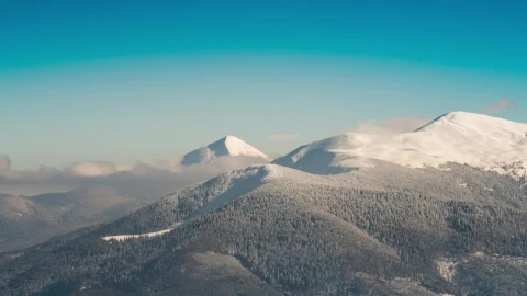 Stock Footage Zoom Out Of A Mountainous Area In Winter Live Wallpaper Free - Free Live Wallpaper