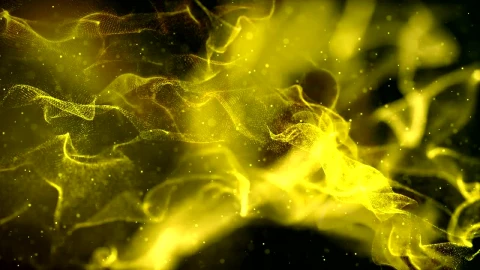 Stock Footage Yellow Neon Light Particle Waves Live Wallpaper Free - Free Live Wallpaper