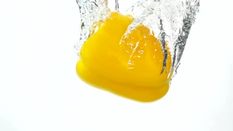 Stock Footage Yellow Pepper Falling Through The Water Live Wallpaper Free - Free Live Wallpaper