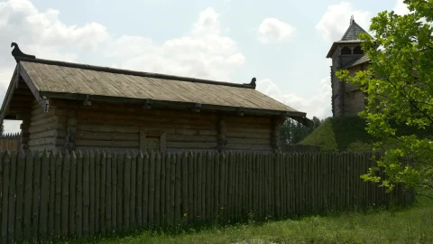 Stock Footage Wooden Ancient House In A Fortress Live Wallpaper Free - Free Live Wallpaper