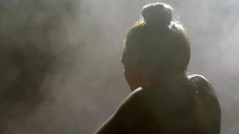 Stock Footage Woman Dancing In A Smoke Filled Room Live Wallpaper Free - Free Live Wallpaper