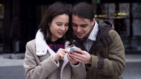 Stock Footage Young Reading Messages Live Wallpaper Free - Free Live Wallpaper