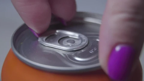 Stock Footage Womans Hand Opening Pull Tab Of Soda Can Live Wallpaper Free - Free Live Wallpaper