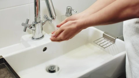 Stock Footage Woman Washing Hands In Bathroom Sink Live Wallpaper Free - Free Live Wallpaper