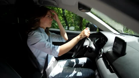 Stock Footage Woman Driving Along A Country Road Live Wallpaper Free - Free Live Wallpaper