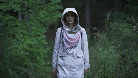 Stock Footage Woman Walking In The Woods Live Wallpaper Free - Free Live Wallpaper