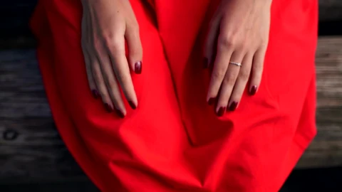 Stock Footage Womans Hands Make Heart Shape On Red Cloth Live Wallpaper Free - Free Live Wallpaper