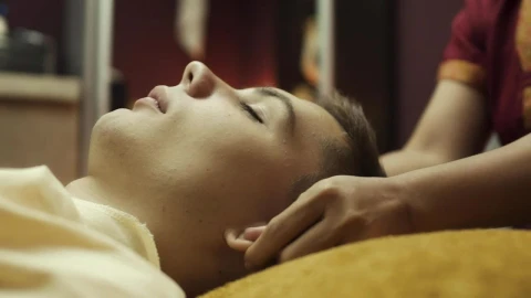 Stock Footage Young Man Receiving Ear Massage Live Wallpaper Free - Free Live Wallpaper