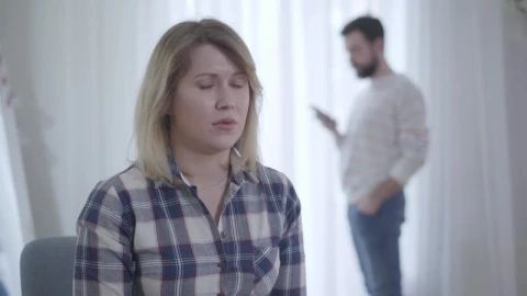 Stock Footage Woman Jealous Of Husbands Phone Call Live Wallpaper Free - Free Live Wallpaper