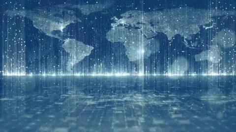 Stock Footage World Map In Digital Environment Live Wallpaper Free - Free Live Wallpaper