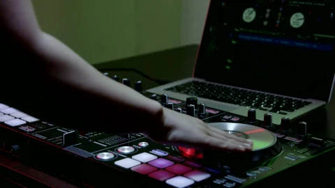 Stock Footage Woman Using A Dj Booth Live Wallpaper Free - Free Live Wallpaper