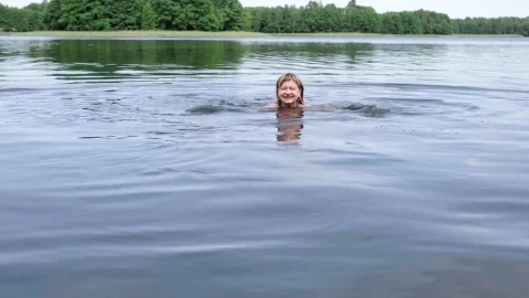 Stock Footage Woman Swimming Across A Lake Live Wallpaper Free - Free Live Wallpaper