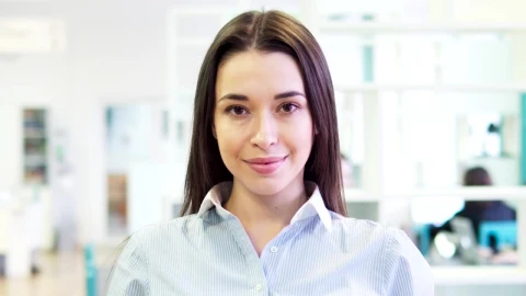 Stock Footage Woman In A Clean And Modern Office Live Wallpaper Free - Free Live Wallpaper