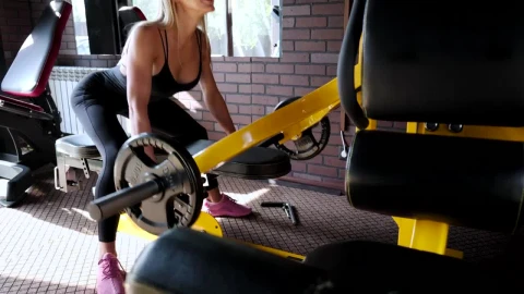 Stock Footage Woman Lifting Weights Inside Live Wallpaper Free - Free Live Wallpaper