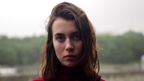 Stock Footage Young Woman Looking Unhappy Live Wallpaper Free - Free Live Wallpaper