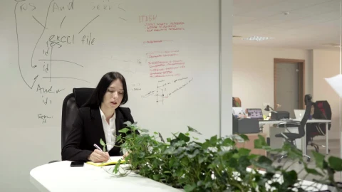 Stock Footage Woman Handing Her Boss A Report Live Wallpaper Free - Free Live Wallpaper