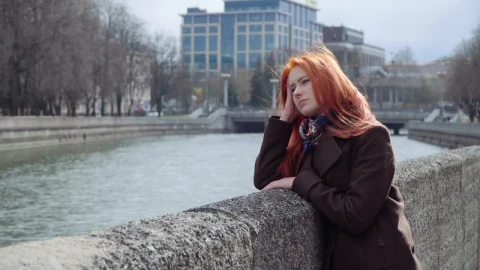 Stock Footage Woman Looking Out Over A River Live Wallpaper Free - Free Live Wallpaper