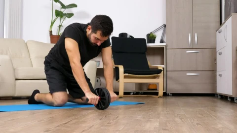 Stock Footage Young Man Exercising Live Wallpaper Free - Free Live Wallpaper