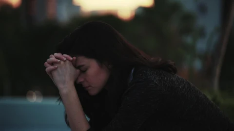 Stock Footage Worried And Sad Woman Outdoors Live Wallpaper Free - Free Live Wallpaper